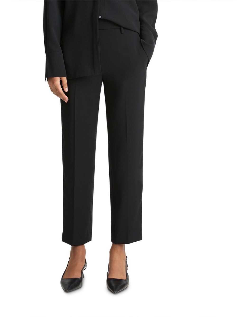 Vince Tailored Straight-Leg Women's Pants - Black